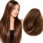 100% Východoevropské vlasy KERATIN, středně hnědá 45,50,55 a 60cm