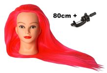 Cvičná hlava Eva k prodlužování vlasů, střihy, účesy + stojan ZDARMA! až 80cm II. jakost