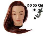 Cvičná hlava Jessica k prodlužování vlasů, střihy, účesy + stojan ZDARMA! II. Jakost