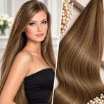 100% Středoevropské vlasy VIRGIN - světle hnědá 20 - 70cm