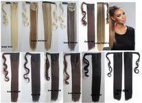 NOVINKA Příčesek cop,culík rovný - s omotávacím pramenem, výběr z 9-ti barev