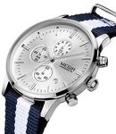Nový model stylových pánských hodinek MEGIR Chronograph TLW11 - blue/white