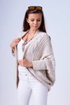 Úžasný pletený kardigan - beige