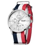 Nový model stylových pánských hodinek MEGIR Chronograph TLW11 - black/white/red