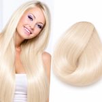 100% Východovropské vlasy KERATIN, platinová blond 45,50,55 a 60cm