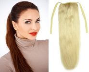 Culík/cop příčesek -100% lidské Remy vlasy 40cm, přírodní blond