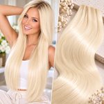 100% Středoevropské vlasy VIRGIN - přírodní blond 20 - 70cm