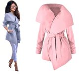 Dámský luxusní flaušový kabátek - Pink