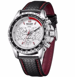 Dokonalé pánské hodinky MEGIR SPORT ML1010 - white