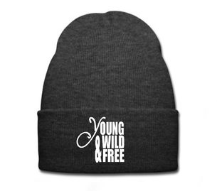 čepice Beanie YOUNG WILD AND FREE  grey