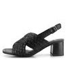 Ara dámské širší sandály na podpatku Brighton Black 12-20501-01