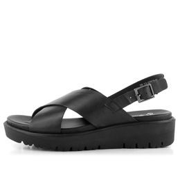 Ara dámské širší sandály na podpatku Brighton Black 12-20505-01