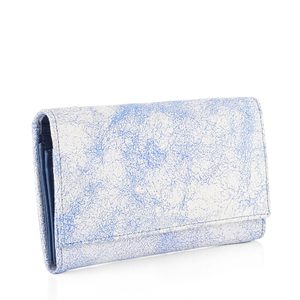 JADI dámská podlouhlá peněženka žíhaná offwhite/blue X205-60