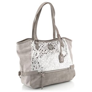 Rieker šedostříbrná shopper kabelka H1066-82