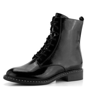 Tamaris lakovaná členková obuv Black Patent 1-25102-41