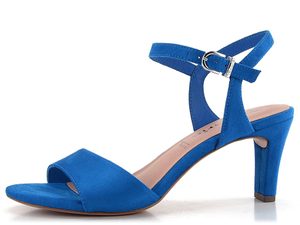 Tamaris sandály na podpatku Royal Blue 1-28028-42