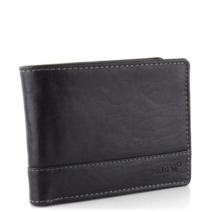 Pánska kožená peňaženka RFID čierna LG-6504/T