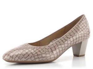 Ara lakované lodičky kroko Taupe 12-18002-12