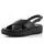 Ara sandále s kríženými pásikmi a klinom Bilbao čierna 12-33516-01