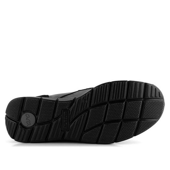Ara pánska kožená členková obuv na suché zipsy Benjo Black 11-24648-01