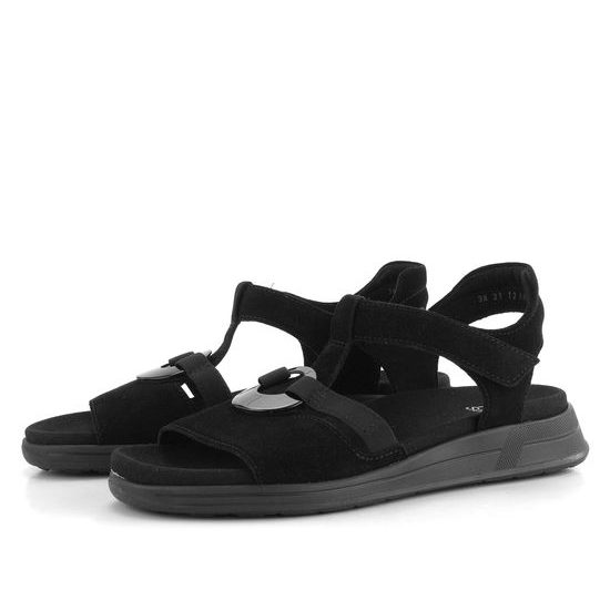 Ara dámske semišové sandále Osaka čierne 12-34805-01