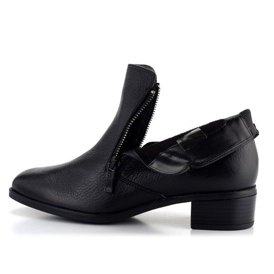 Ara dámska širšia členková obuv na podpätku Graz Black 12-31809-01