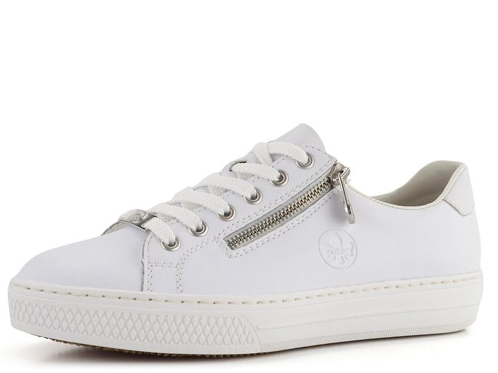 Rieker kožené biele sneakers tenisky L59L1-83