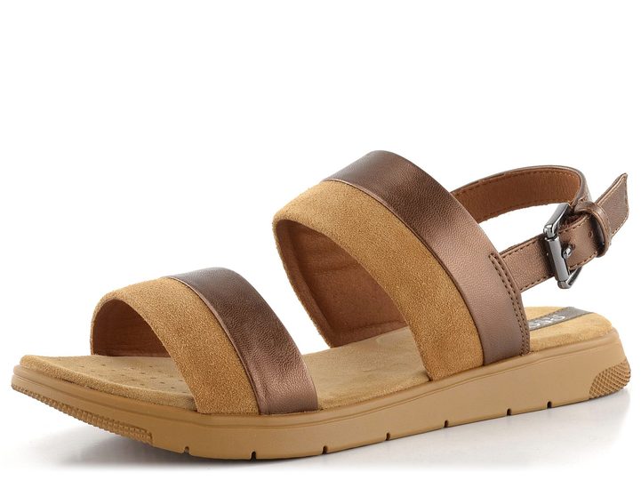 Geox pásikové sandále Dandra Bronze/Camel D35NNA0AJ22C6E5F