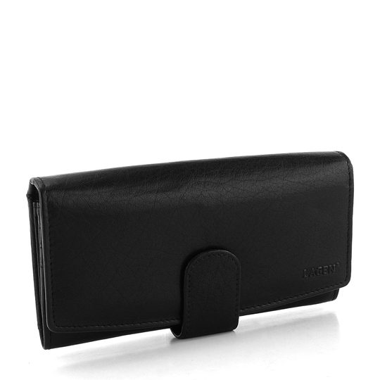 Dámska podlhovastá peňaženka so zápinkou 5152-Black