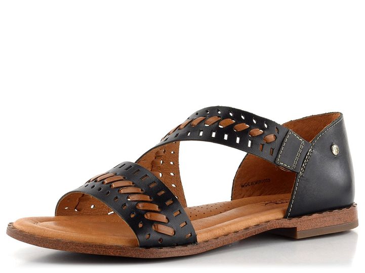 Pikolinos dámske sandále s plnou pätou Algar Black W0X-0785C1
