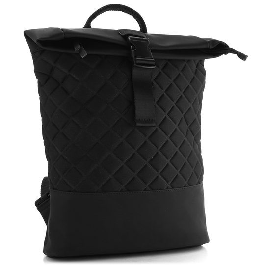 Rieker mestský batoh so vzorom a vrchnou sponou čierny H1550-01