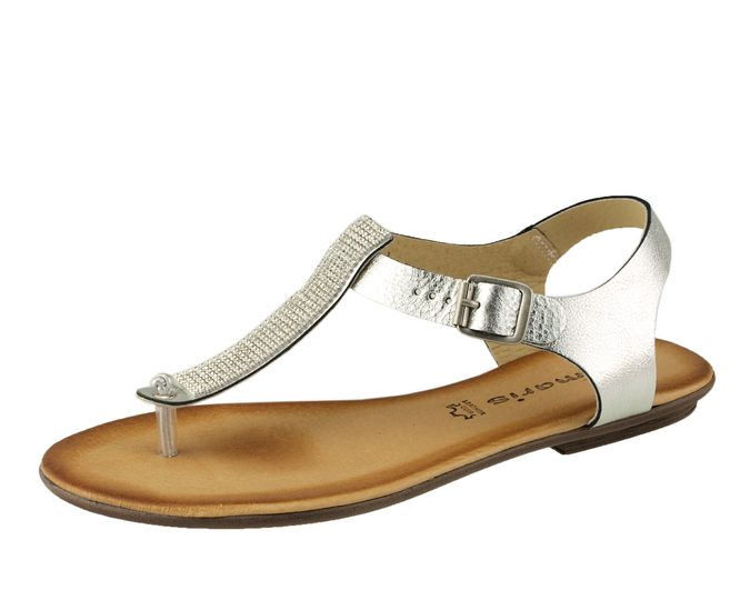 Tamaris sandály stříbrné