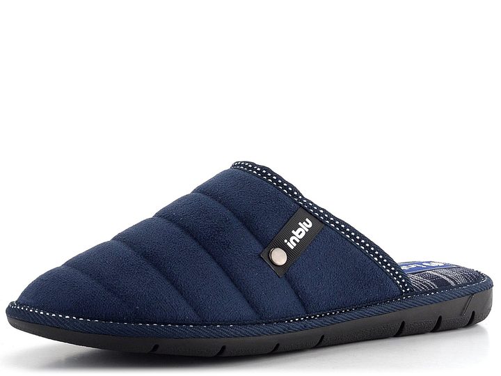 Inblu pánské domácí pantofle s plnou špičkou modré Blu 91000027