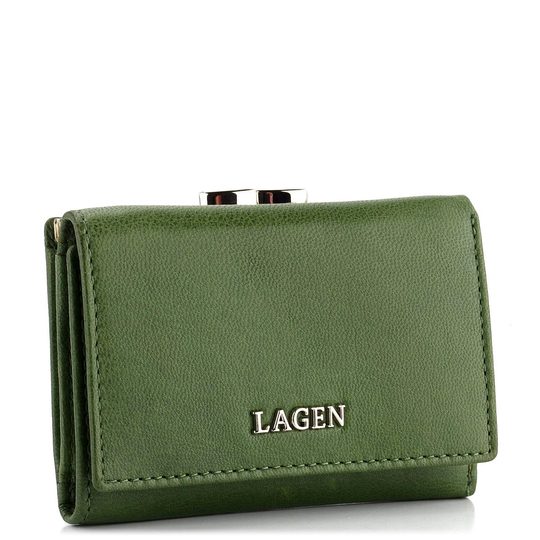 Lagen dámská peněženka rámečková zelená LG-2131