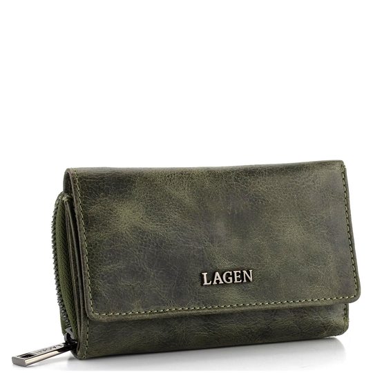 Dámska peňaženka tieňovaná tm.zelená LG-2163