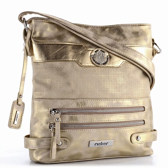 Rieker kombinovaná crossbody kabelka metalická H1346-90