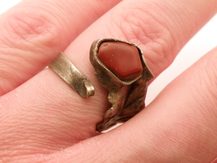 Prsten červený jaspis VEGA
