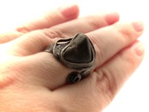 Prsten jaspis tmavý starostříbro VEGA