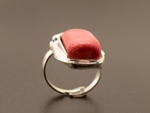 Prsten korál červený VEGA