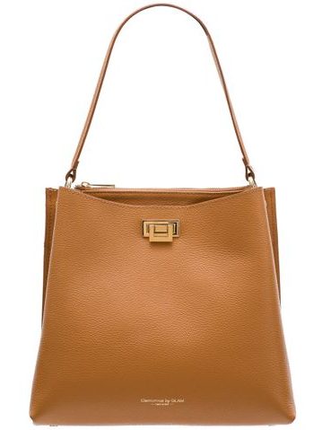 Bolso de hombro de cuero para mujer Glamorous by GLAM - Marrón -