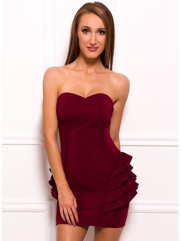 Bandage dress GLAM&GLAMADISE - Wine -