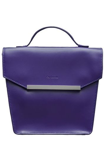 Bolso de cuero de mano para mujer Guy Laroche Paris - Azul -