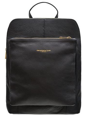 Women's real leather backpack Glamorous by GLAM - Black -