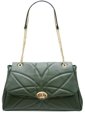 Bolso de hombro de cuero para mujer Glamorous by GLAM - Verde -