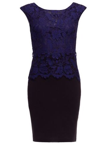 Vestido de encaje de mujer Due Linee - Azul oscuro -