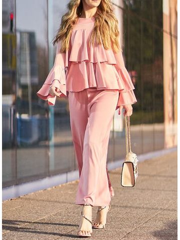 Two-piece set Due Linee - Pink -