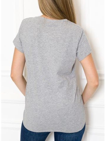 Top de mujer Due Linee - Gris -