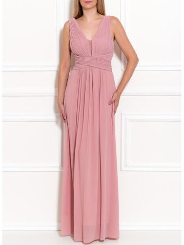 Vestido largo de mujer Due Linee - Rosa -