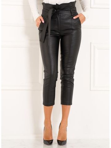 Pantalones de mujer Due Linee - Negro -