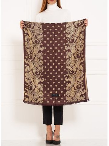 Scarf Due Linee - Brown -